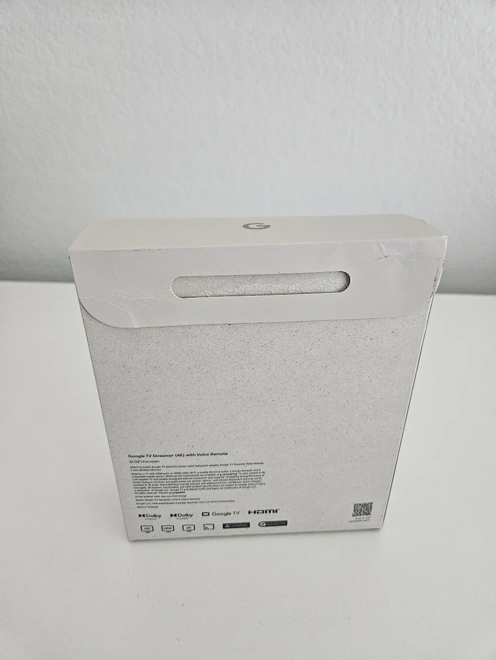 Google | TV Streamer 4K HDR Fast Streaming Device 32 GB Porcelain White Media